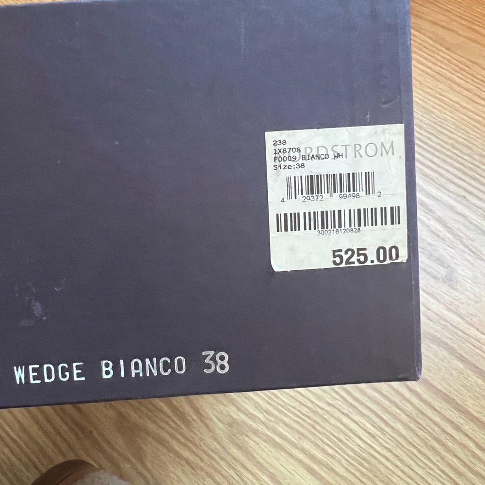 Prada Wedge Bianco Size 38 - Picture 3 of 4